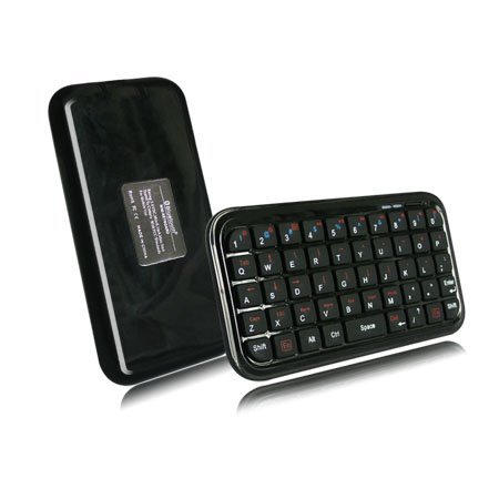 Black Mini Bluetooth Wireless Keyboard for iPhone 4, iPad, iPaq, PDA, MAC, OS, PS3, Droid, Smart Phones, PC, Computers