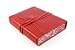 Cavallini Roma Lussa Leather Journal, 5x7 inch, Hand Made in Italy, Red