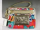 NEW AUTHENTIC COACH POPPY POP C SMALL WALLET WRISTLET (Multicolor/Gold)