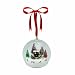 Gold Label Glass Scene Ornament--Santa and Sleigh