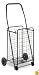 Whitmor 6318-2678 Deluxe Rolling Utility Cart, Black