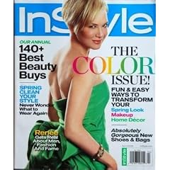 IN STYLE du 01-04-2008 THE COLOR ISSUE - FUN AND EASY WAYS TO TRANSFORM YOUR - SPRING LOOK - MAKEUP - HOME DECOR - ABSOLUTELY GORGEOUS NEW SHOES AND BAGS - 140 BEST - BEAUTY - BUYS - SPRING CLEAN YOUR STYLE - NEVER WONDER WHAT TO WEAR AGAIN - RENEE GETS REAL ABOUT MEN - FASHION AND FAM