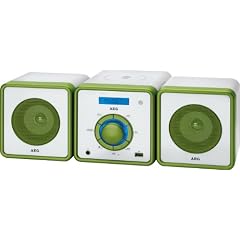 AEG MC 4455 Kompaktanlage (CD/MP3-Player, UKW-Tuner, Breitband-Lautsprecherboxen, USB) gr�n