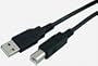 C�ble USB 2.0 A vers B pour Imprimantes, Num�riseurs (HP, Epson) - 3 m�tres - Noir