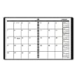 At-a-glance(r) Nonrefillable Monthly Planner, 6 7/8in. X 8in., Black, Januarydecember 2007