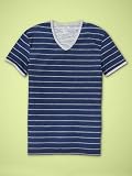 Gap Striped V Neck T