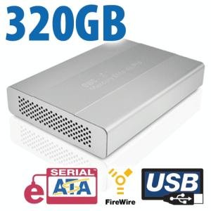 320GB OWC Mercury Elite Pro mini Portable 7200RPM FW800&400+ USB2+eSATA Storage Solution