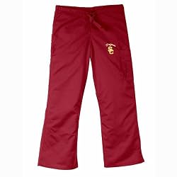 USC Trojans NCAA Cargo Style Scrub Pant (Crimson)