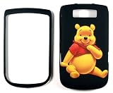Winnie The Pooh Black Blackberry Torch 9800 Faceplate Case Cover Snap On