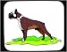 Mouse Pad with bulldog, standing, dog, brown