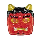 お面　赤オニ　1枚 ☆即納商品☆ 〔キャッシュバックキャンペーン対象商品〕
