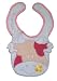 Baby Girl Animal Cow Bib Embroidery Pattern with Velcro Strap, Baby Bib