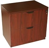 Boss 2-Drawer Lateral File, Mahogany