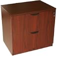 Boss 2-Drawer Lateral File, Mahogany