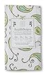 SwaddleDesigns Marquisette Swaddling Blanket, Triplets Paisley, Kiwi