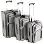 CalPak Geneva 3-Piece Expandable Luggage Set (Gray)