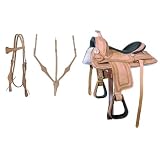 PFIFF Westernsattel-Set, hellbraun, Warmblut