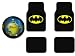 Search : A Set of 4 Universal Fit Plush Carpet Batman Floor Mats and 1 Comfort Grip Steering Wheel Cover