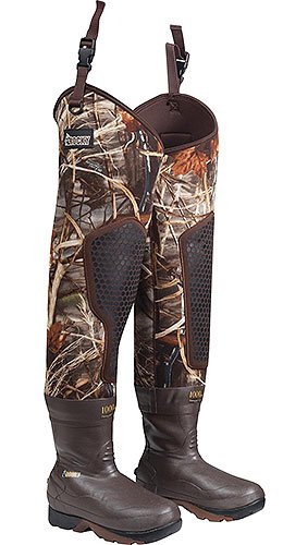 Rocky Realtree Max4 Waterfowler MudSox Hip Boot 1000G - RY4791-10M