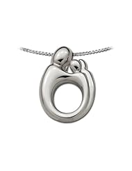 Large Sterling Silver Original Mother and Child® Family Twin Pendant by Janel Russell