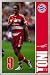 Football Poster et Cadre (Alu) - FC Bayern De Munich, Luca Toni (91 x 61cm)