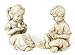 Set of 2 Inspirational Statuary Children with Animals Outdoor Garden Figures 9