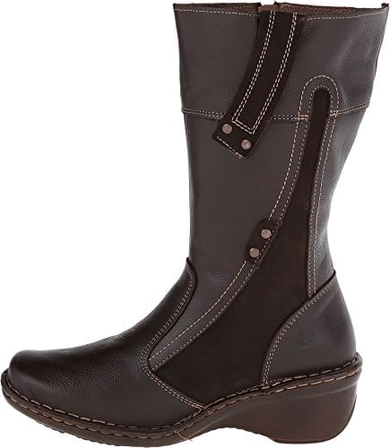 Lobo Solo Women's Suzy Wide Calf Cafe Leather Boot 7 W