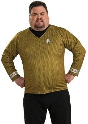 Adult Star Trek Captain Kirk Halloween Costume Adult Plus (jacket 46-52)