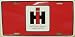 International Harvester - RED - License Plate Image