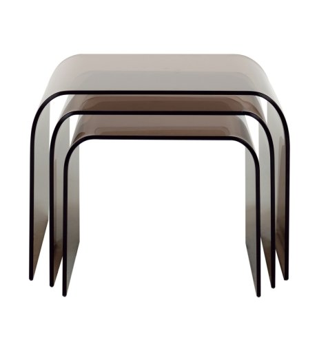 Smoked Glass Nest of Tables