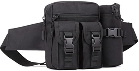 Tamm Outdoor Backpack Waist Bag Hiking Cycling Daypack Climbing Camping Outdoor Sports Tactical One Shoulder Sling Bags Ranger Backpacks 16-Black