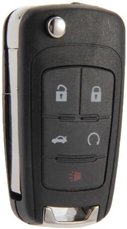 Folding Remote Key Case Shell Fob 5 Buttons for Chevrolet Camaro Cruze