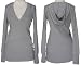 ROMEO & JULIET COUTURE Jersey Pull-Over Tunic Hoodie