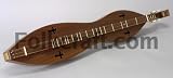 Folkcraft Black Walnut Hourglass Dulcimer With Celtic Cross Tone Holes