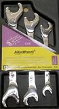 Alden Wrench 56038 Double Head Ratching Open-End Wrench, 3 Piece Set, SAE