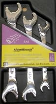 Alden Wrench 56038 Double Head Ratching Open-End Wrench, 3 Piece Set, SAE
