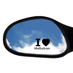 4 Aufkleber - SCHWARZ - I love Mellotron - Nummernschild, Spiegel, Handy Sticker