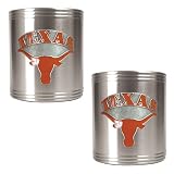 Texas Longhorns 2pc Stainless Steel Can Holder Set NCAA College Athletics