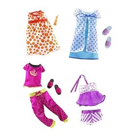 Barbie Sweet Wardrobe Outfits 2008 - Sleepover