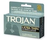 Trojan Sensitivity Ultra Thin Lubricated Latex Condoms-12 ct