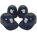 SAN DIEGO PADRES BATTING HELMET ICE CREAM SNACK BOWLS 4 PK