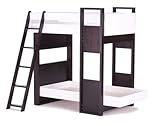 Uffizi Bunk Bed by Argington - Ebony Supports/White Beds