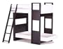 Uffizi Bunk Bed by Argington - Ebony Supports/White Beds