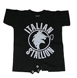 Italian Stallion Rocky Balboa Vintage 80s ROMPER White Printing (Sizes for Infant/Baby/Toddler)
