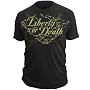 Don't Tread On Me "Liberty or Death" T-shirt, American Pride, DTOM, Vintage, Americana, Join or Die, Made in America, John Adams, American History, Patriotism, USA, Made in America, American Clothing, Rattlesnake, Apparel, Polo, T-shirt, Premium, Mens, Men's, Chris Daughtry, 3 Doors Down, tee, shirt