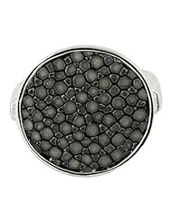 Grey Finger Ring - Genuine Stingray Skin Leather
