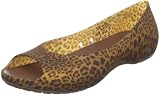 crocs Women's Carlie Animal Wave Open-Toe Flat