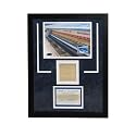 MLB Game Used 2008 Yankee Stadium Bench Piece Framed with 5X7 Photo