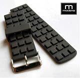 26mm MODENA Lego Style Rubber dive watch band, strap.