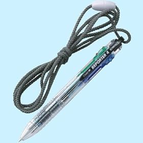 【クリックで詳細表示】トンボ 4色ボールペンSRCストラップ付透明 BC-FSRCV20